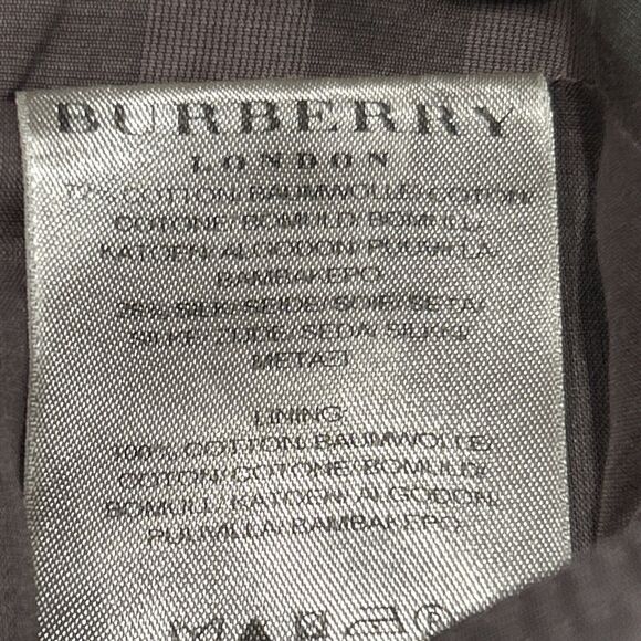 Burberry London Skirt Womens 10 Purple Gray Plaid Check Cotton Silk Blend Lined - Picture 4 of 6